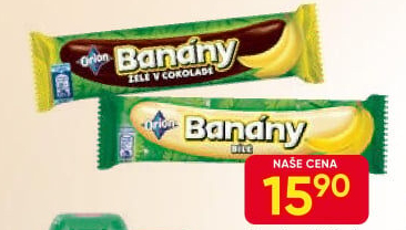 Tyčinka Banány v čokoládě Orion
