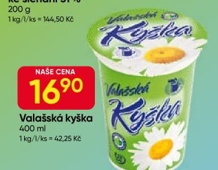 Valašská kyška Mlékárna Valašské Meziříčí