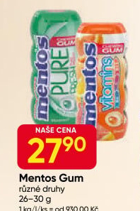 Žvýkačky Mentos