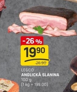 Anglická slanina LE&amp