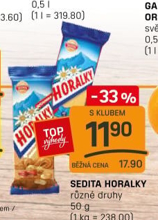 Oplatky Horalky Sedita