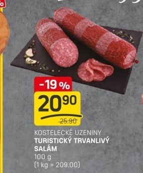 Salám turistický Kostelecké uzeniny