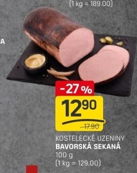 Sekaná bavorskáKostelecké uzeniny