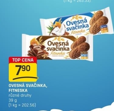 Sušenky Ovesná svačinka Fitneska