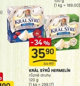 Sýr Hermelín Král sýrů