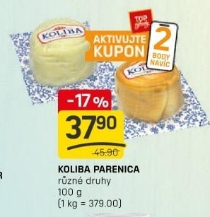 Sýr Parenica Koliba Bystřice pod Hostýnem