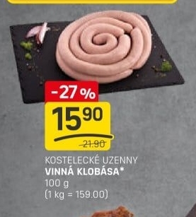 Vinná klobása Kostelecké uzeniny