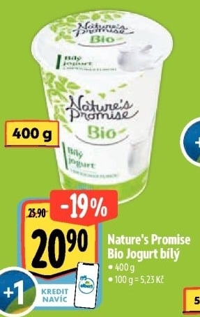 Bílý jogurt Bio Nature'