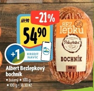 Bochník bez lepku Albert