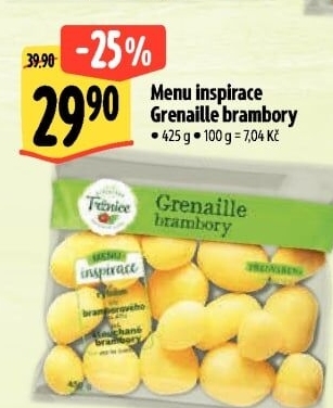 Brambory grenaille Menu inspirace Albert