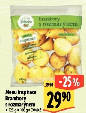 Brambory s rozmarýnem Menu inspirace Albert