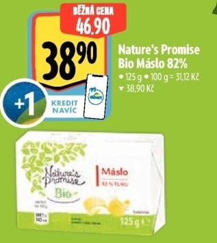 Máslo bio Nature'