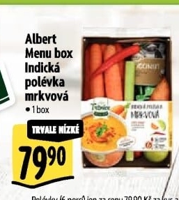 Menu box Indická polévka mrkvová Albert