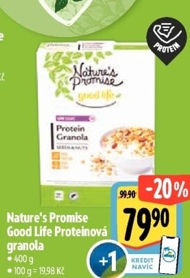 Proteinová granola Good Life Nature'