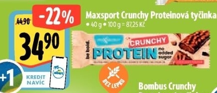 Proteinová tyčinka Crunchy Maxsport
