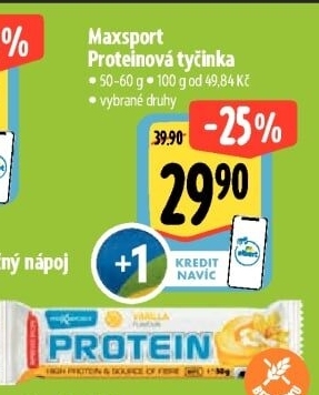 Proteinová tyčinka Maxsport
