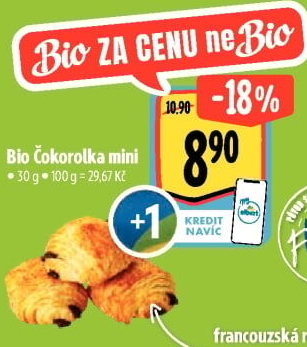 Rolka čokoládová bio