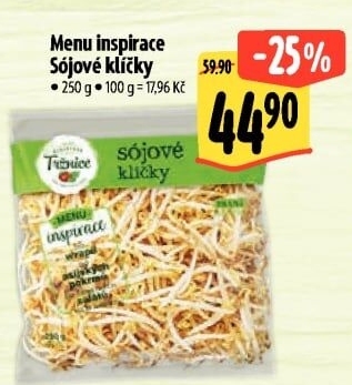 Sójové klíčky Menu inspirace Albert