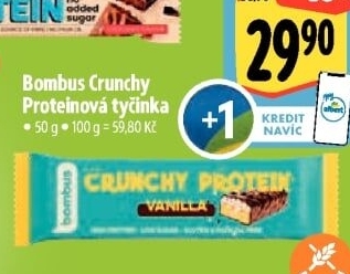 Tyčinka Crunchy Protein Bombus