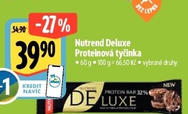 Tyčinka Deluxe Protein Bar Nutrend
