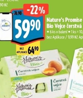 Vejce bio Nature'
