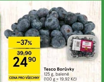 Borůvky Tesco