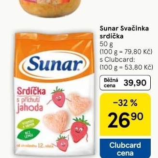 Dětské sušenky Sunar