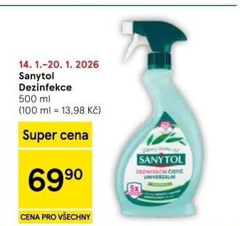 Dezinfekční univerzální čistič ve spreji Sanytol