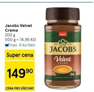 Instantní káva Jacobs Velvet Crema