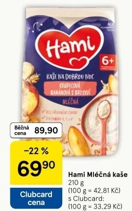 Kaše mléčná Hami
