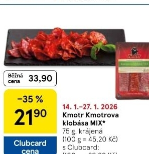 Kmotrova klobása mix Kmotr