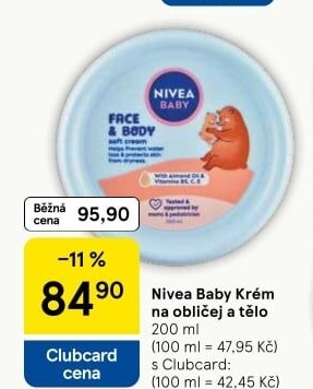 Krém na tělo a obličej Nivea Baby
