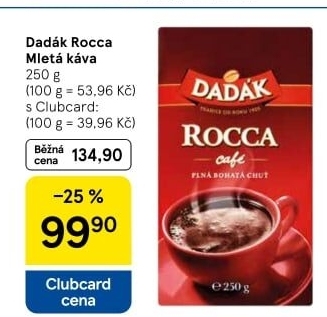Mletá káva Rocca cafe Dadák