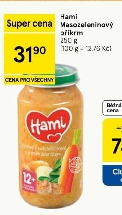 Příkrm masozeleninový Hami