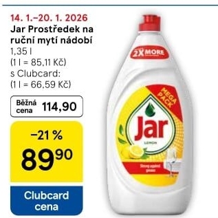 Prostředek na nádobí Jar