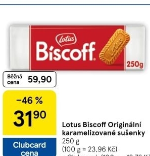 Sušenky Biscoff Lotus