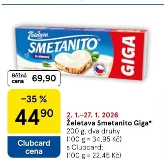 Sýr tavený Smetanito Želetava