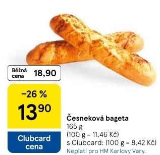 Bageta česneková