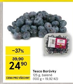 Borůvky Tesco