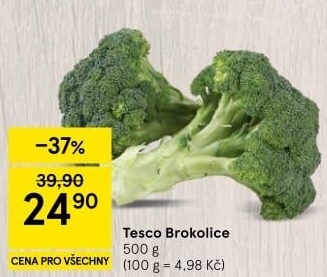 Brokolice Tesco