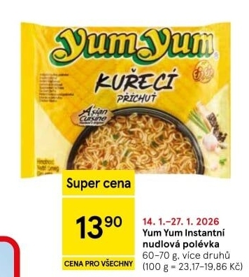 Instantní polévka YumYum