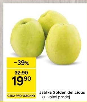 Jablka Golden Delicious