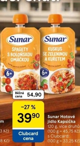 Kapsička do ručičky Hotová jídla Sunar