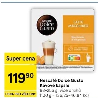 Kapsle Dolce Gusto Nescafé