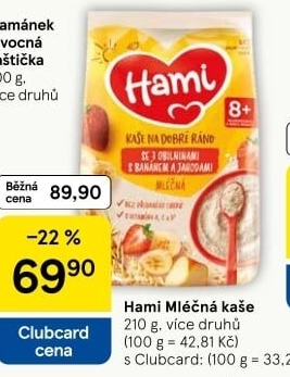Kaše mléčná Hami