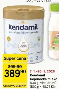 Kojenecká výživa Kendamil