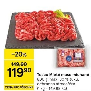 Mleté maso mix Tesco