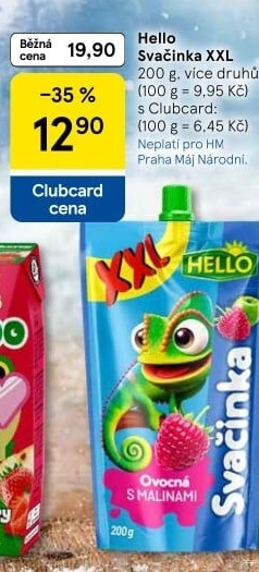 Ovocná kapsička Svačinka Hello