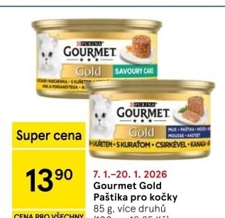 Paštika pro kočky Gold Gourmet Purina
