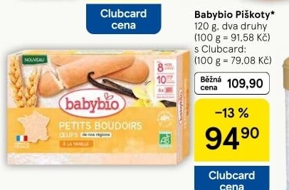 Piškoty Babybio
